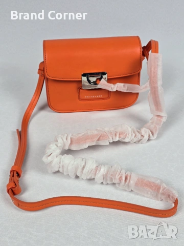 Нова дамска чанта Trussardi - оранжева, снимка 6 - Чанти - 54410587