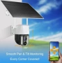 WiFi соларна камера 4G SIM карта, 8MP V380 VC3-4G, снимка 7