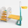 Детски мултифункционален парк за игра 4 в 1 с пързалка Mercado Trade, Цветен, снимка 4