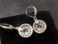 сребърни обеци висящи с английско закопчаване , снимка 5