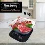 Кухненска везна с купа Rosberg Premium, 5 кг., 3xAAAбатерии, LED екран, снимка 2