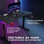 Гейминг бюро - LED RGB, Регулируема височина, 140см, снимка 7