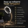 Голяма увеличителна лупа за врат за четене шиене бродиране гоблени настолна с LED осветление USB, снимка 4
