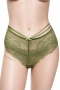 Hunkemöller дантелено долнище XL в маслено зелено, снимка 1
