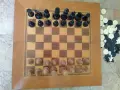Ретро дървен шах и табла 2 в 1, снимка 2