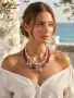 Авторски двуреден чокър Chinoiserie Crab Choker, снимка 2