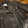 Естествена кожа байкър яке XS Mango в отлично състояние, снимка 2