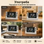 Цветна дигитална метеорологична станция с часовник, температура, влажност и аларма, снимка 5