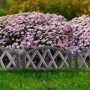 Декоративна графитна градинска ограда 50x30 см – комплект 6 бр., 300 см, снимка 11