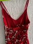 Ефектна червена рокля с пайети-нова, снимка 4