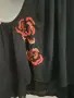 Desigual Страхотен черен топ с красива бродерия и пайети 🌹

​, снимка 7