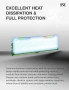 Нов Алуминиев Охладител за РАМ Памет EZDIY-FAB RH01 ARGB RAM Heatsink (Бял цвят) за DDR4 и DDR5  , снимка 4