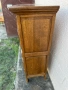 Дъбов бар шкаф / бюфет с падаща врата и осветление, снимка 7