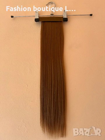 Медна коса нов екстеншън на конска опашка 100 грама 60 сантиметра може да се обработва топлинно ❤️❤️