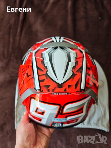 Каска за мотоциклет Shoei X Spirit 3 Marc Marquez/MM93 Sz.M, снимка 6 - Аксесоари и консумативи - 54160368