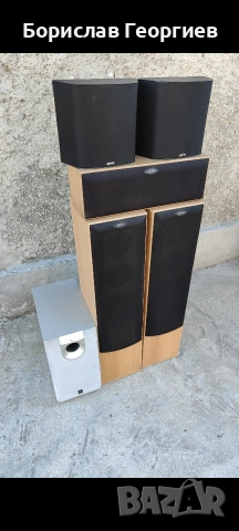 тонколони Jamo + аудио Ресивър Onkyo + субуфер Yamaha , снимка 6 - Тонколони - 54827503