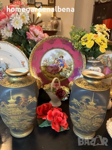 Японски вази „Черната Прелест" – Рядка колекционерска находка, снимка 10 - Вази - 54073575