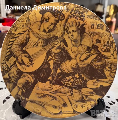 4 броя порцеланови чинии за декорация, снимка 8 - Декорация за дома - 55398491