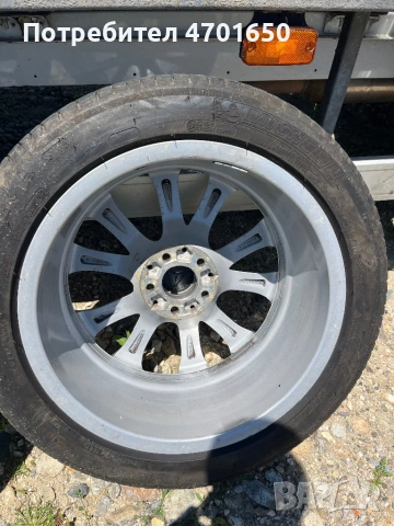 Оригинални джанти Mercedes-Benz 18” 5x112 ET43 + гуми Michelin DOT 0623 , снимка 6 - Гуми и джанти - 54858669