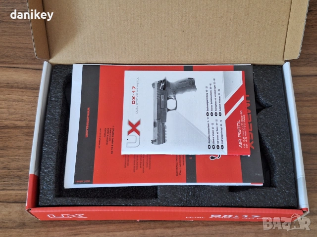 Въздушен пистолет Umarex UX DX17 (4.5mm / .177) – състояние нов, важи само за Пловдив, снимка 2 - Въздушно оръжие - 54912785