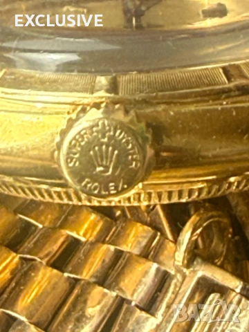 18к златен часовник Rolex Oyster Perpetual , снимка 3 - Мъжки - 54411871