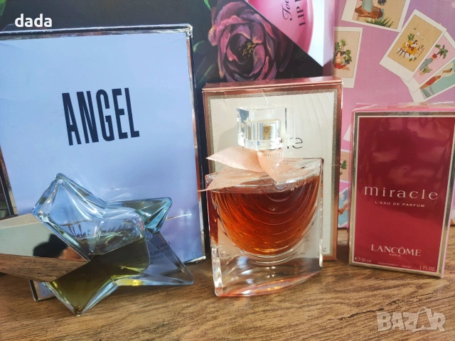 Парфюм Lancome La vie est belle Iris Absolu, Angel Thierry Mugler, Miracle