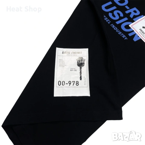 Мъжка тениска Diesel T-Just-B62 Printed T-Shirt, снимка 3 - Тениски - 55218269