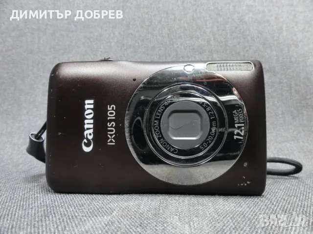 ЦИФРОВ ФОТОАПАРАТ CANON IXUS 105 BROWN 12.1MP CCD DIGITAL CAMERA Y2K RETRO DIGICAM, снимка 2 - Фотоапарати - 55424552