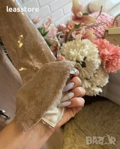 Официална рокля с пайети тип русалка Nude, снимка 4 - Рокли - 55362228