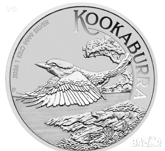 сребърна монета 1 килограм кукабура Kookaburra 1kg