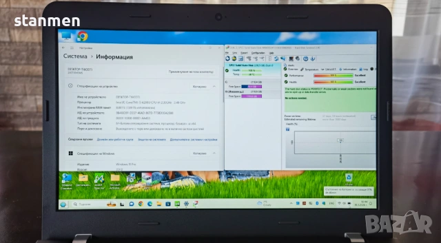 Продавам Гаранционнен лаптоп Lenovo ThinkPad E460/IPSматFullHDсКам/4х2.3GhzТhr/8gbDDR4/SSD256gb/5чБа, снимка 3 - Лаптопи за дома - 54025539
