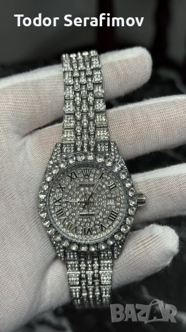 Мъжки часовник Rolex Datejust Iced Out Two-Tone Gold, снимка 5 - Луксозни - 55272447