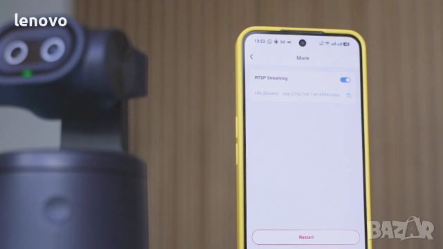 EMEET Pixy Wireless – 4K AI Уебкамера с PTZ и Безжично Свързване, снимка 3 - Камери - 54462233