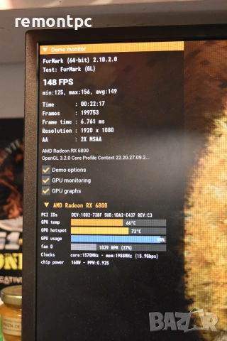 Видео карта Sapphire Pulse RX 6800 16 GB - в кутия и аксесоари , снимка 4 - Видеокарти - 55120158