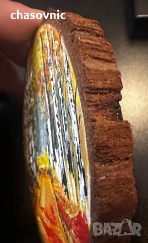 Картина ръчно рисувана върху дърво с магнит нова, снимка 4 - Картини - 54156914