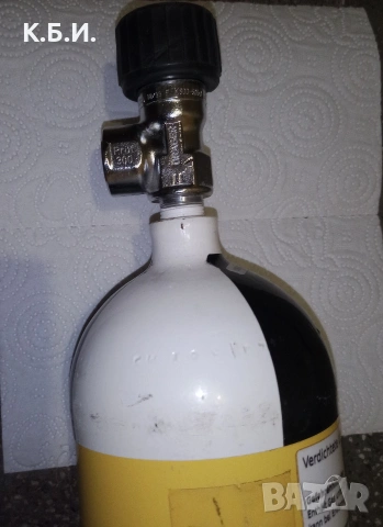 Продавам метална бутилка Dräger 4L - 200 BAR - АТМОСФЕРИ работно налягане, снимка 6 - Въздушно оръжие - 54480870