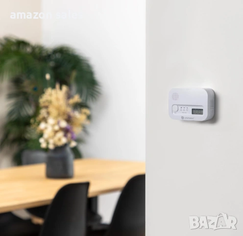 Детектор за въглероден оксид Smartwares с дисплей и бутон за тестване, снимка 10 - Други - 54161352
