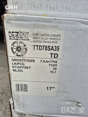 Джанти Dezent 17 цола , 5х112 , 7.5j ,et35 , Mercedes Vs Audi Skoda, снимка 6 - Гуми и джанти - 54459753