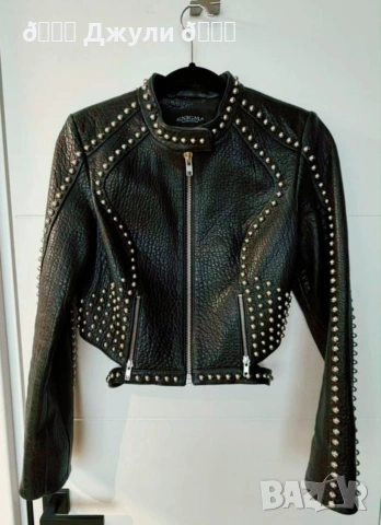 Кожено яке от естествена кожа Уникат, снимка 11 - Якета - 54294888