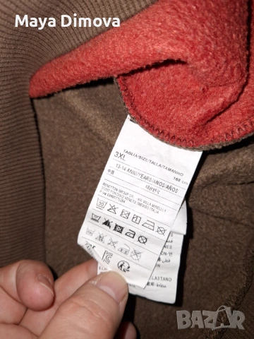 Benetton ватирана блуза, снимка 3 - Детски анцузи и суичери - 54063072