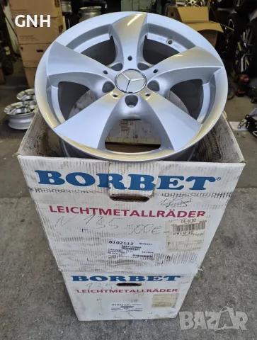 Джанти Borbet 16 цола , 5х112 , 7.5j , et37 Mercedes  Audi  Vw Skoda, снимка 2 - Гуми и джанти - 55412780