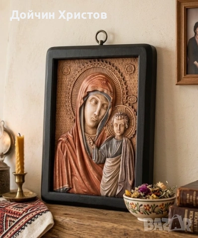 Богородица с младенеца , снимка 2 - Икони - 54822469
