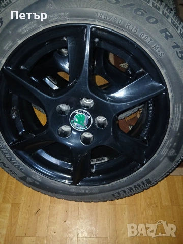 5×100 57.1ц.о. с гуми 185 60 15 шкода , снимка 13 - Гуми и джанти - 54045645