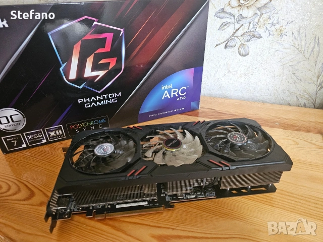 Видео Карта GPU ASRock Intel Arc a770, снимка 2 - Видеокарти - 54349934