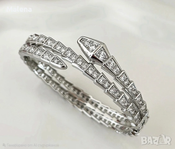 Бижута медицинска стомана Cartier, Van cleef, Bulgari, снимка 6 - Гривни - 54894450