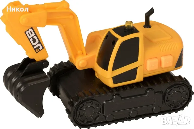 JCB багер със светлина и звук, с ръчно задвижвано рамо и лопата, снимка 5 - Коли, камиони, мотори, писти - 55697544