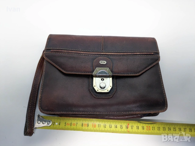Рядка ретро чанта Petek Mens Leather Bag Turkey, снимка 3 - Чанти - 53991276
