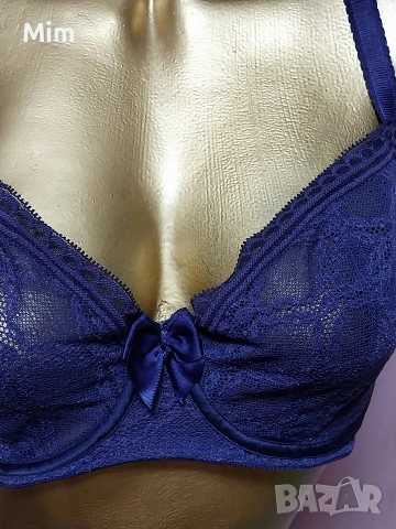  Passionate 70 В Тъмно лилав ,дантелен сутиен , снимка 2 - Бельо - 54117554