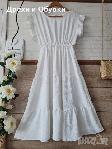 Бяла лятна рокля 