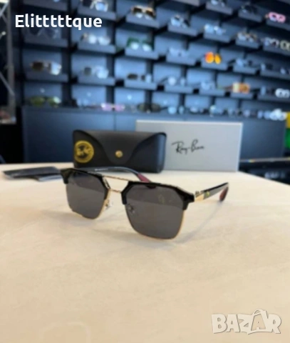 очила с черен обикновен калъф и ув защита Ray Ban, снимка 3 - Слънчеви и диоптрични очила - 54888541